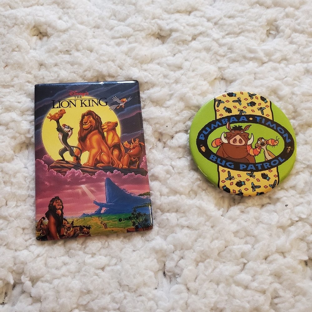 2 Vintage Disney Lion King Pins